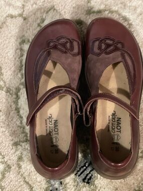 Naot Women's Brown Mary Jane Flats